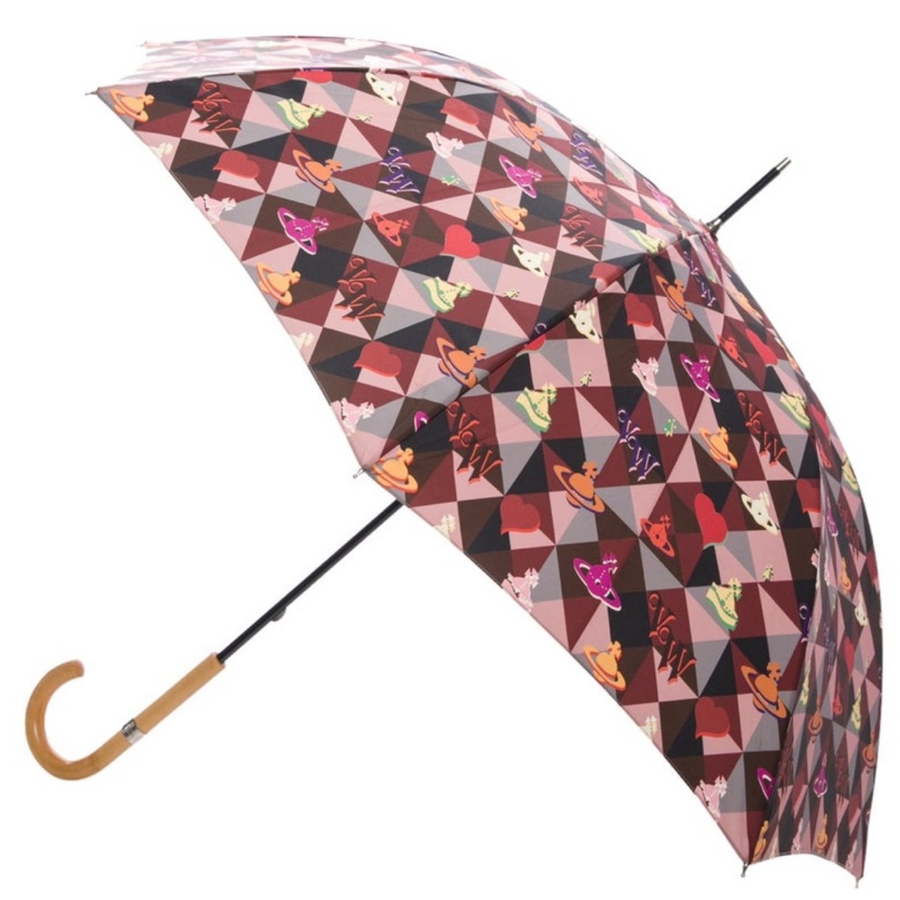 Vivienne Westwood umbrella long ORB logo print Japan Exclusive